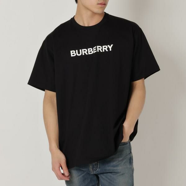 バーバリー Tシャツ 半袖カットソー ブラック メンズ BURBERRY 8055307 A1189 M