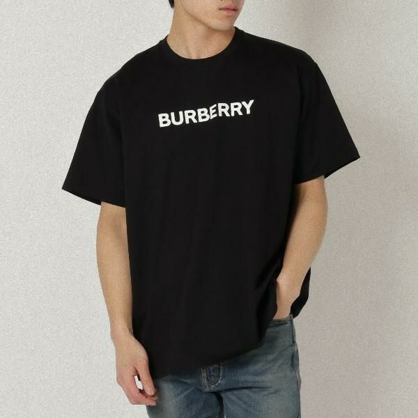 バーバリー Tシャツ 半袖カットソー ブラック メンズ BURBERRY 8055307 A1189 詳細画像