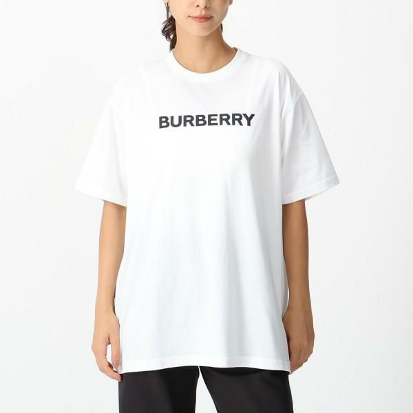 バーバリー Tシャツ Mサイズ ロゴT ホワイト メンズ BURBERRY 8055309 A1464