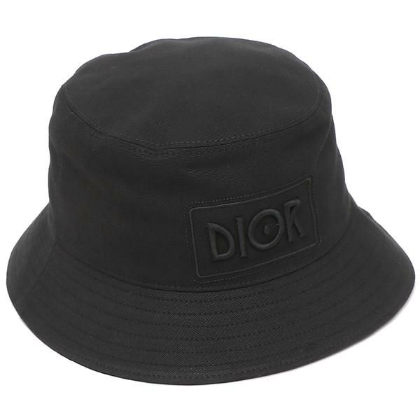 クリスチャンディオール 帽子 バケットハット ジャックケルアック ボブハット ロゴ ブラック メンズ Christian Dior 033C906W4511 989