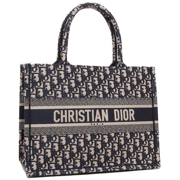 クリスチャンディオール トートバッグ ブックトート Mサイズ ブルー マルチカラー レディース Christian Dior M1296 ZRIW M928 A4対応
