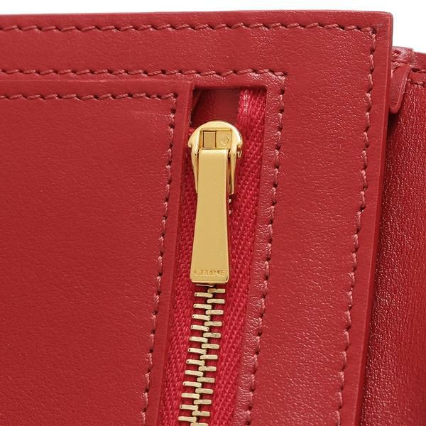セリーヌ 二つ折り財布 レッド レディース CELINE 10B643BFP 27ED 詳細画像