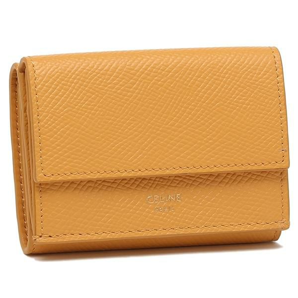 セリーヌ 三つ折り財布 ミニ財布 イエロー レディース CELINE 10E603BEL 11CL