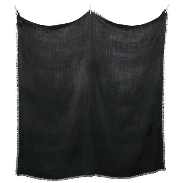 サンローランパリ スカーフ モノグラム ラージスクエア フリンジ ブラック レディース SAINT LAURENT PARIS 583612 3Y600 1060 詳細画像