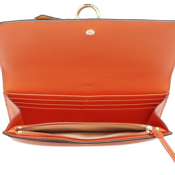 クロエ 長財布 アルファベット オレンジ レディース CHLOE CHC22UP942 H35 837 詳細画像