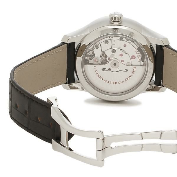 オメガ メンズ 時計 デヴィルアワービジョン 41mm 自動巻き ホワイト ブラック OMEGA 433.13.41.22.02.001 レザー 詳細画像