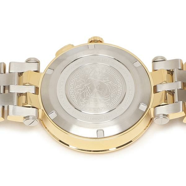 ヴェルサーチ メンズ 時計 46mm クォーツ ブラック シルバー VERSACE VEBV00519 ステンレス 詳細画像