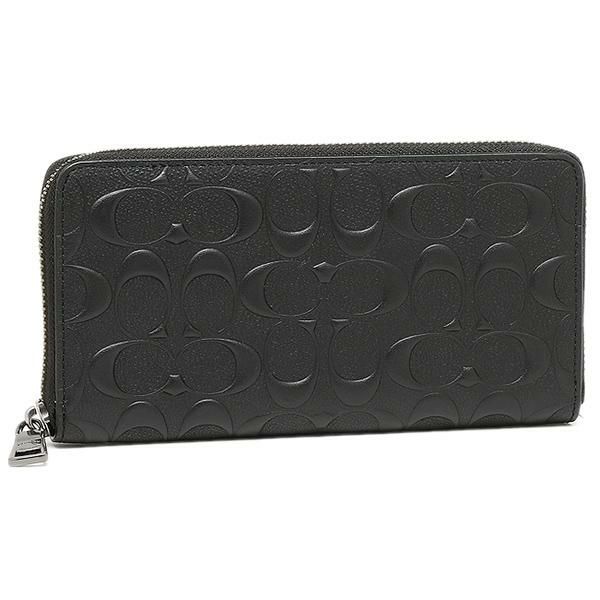コーチ 長財布 アウトレット メンズ レディース Coach F Blk ブラック Axes