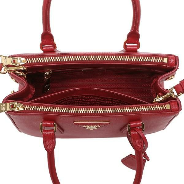 プラダ ハンドバッグ ショルダーバッグ ガレリア サフィアーノ ミニバッグ レッド レディース PRADA 1BA896 NZV OOO F068Z SAFFIANO 詳細画像