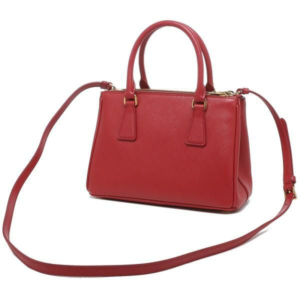 プラダ ハンドバッグ ショルダーバッグ ガレリア サフィアーノ ミニバッグ レッド レディース PRADA 1BA896 NZV OOO F068Z SAFFIANO 詳細画像