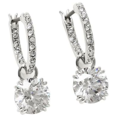 スワロフスキー ピアス アクセサリー デクストラ フープ ブラック