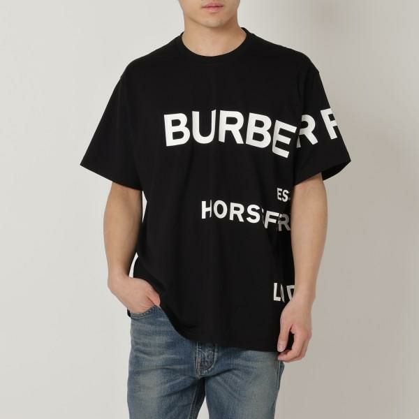 バーバリー Tシャツ 半袖カットソー ブラック メンズ BURBERRY 8040694 A6590 M バーバリー Tシャツ 半袖カットソー ブラック メンズ BURBERRY 8040694 A6590 M