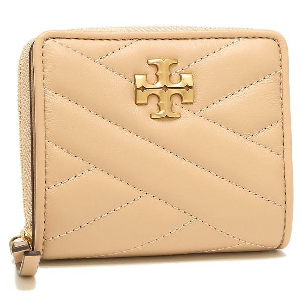 トリーバーチ 二つ折り財布 キラ ミニ財布 ピンク レディース TORY BURCH 90344 288 ベージュ