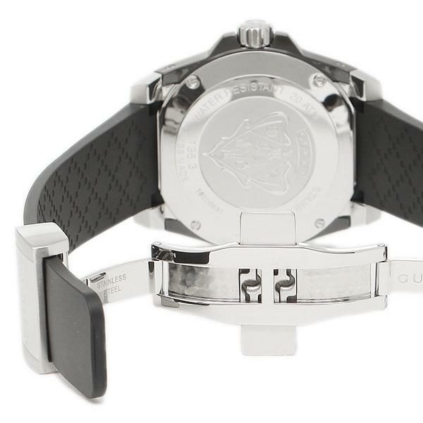グッチ 時計 GUCCI YA136303 ダイヴ メンズ腕時計 ウォッチ ブラック/シルバー 詳細画像