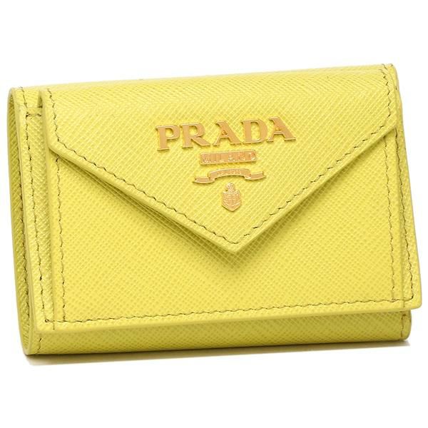 プラダ 三つ折り財布 サフィアーノ ミニ財布 レディース PRADA 1MH021