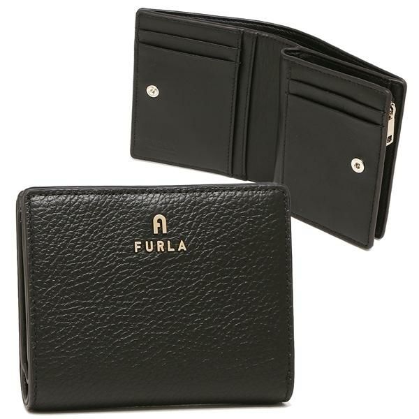 フルラ 二つ折り財布 カメリア Sサイズ ミニ財布 ブラック レディース FURLA WP00307 HSF000 O6000