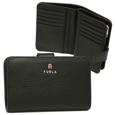 新品】FURLA☆人気の二つ折り財布 定価：3.0万円 ブラック-