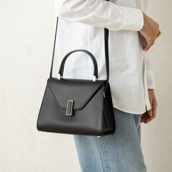 カルボッティ ハンドバッグ ショルダーバッグ エレナ ブラック