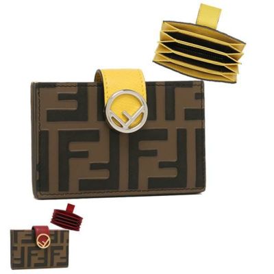 フェンディ カードケース バゲット ワインレッド メンズ FENDI 7M0330