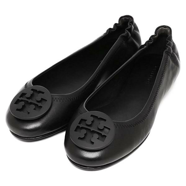 トリーバーチ バレエシューズ フラットシューズ ミニー 折りたたみ可 ブラック レディース TORY BURCH 49350 006 6(約23cm)