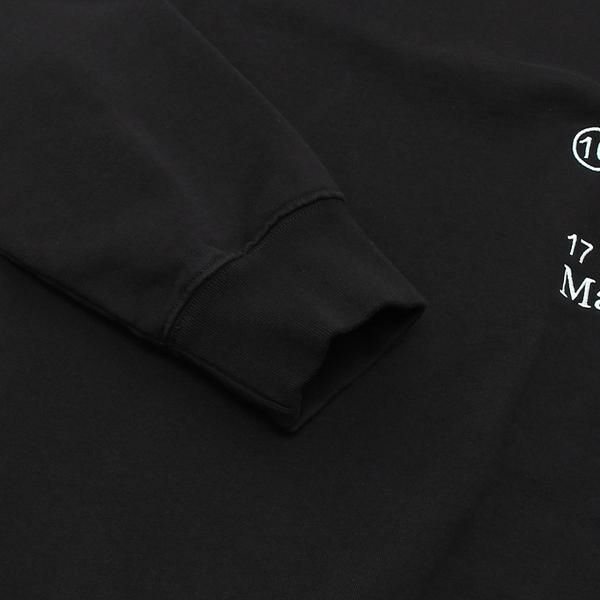 メゾンマルジェラ パーカー スウェットシャツ フーディー ブラック