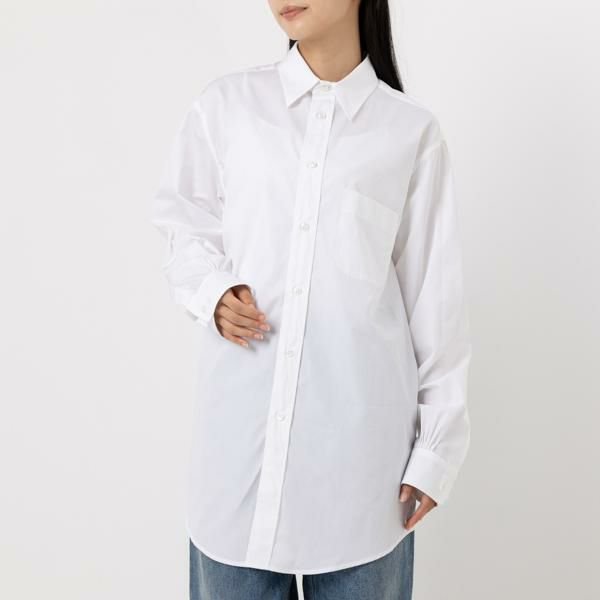 メゾンマルジェラ シャツ 長袖シャツ ホワイト レディース Maison Margiela SI0DL0001 S52245 100 40(約M)