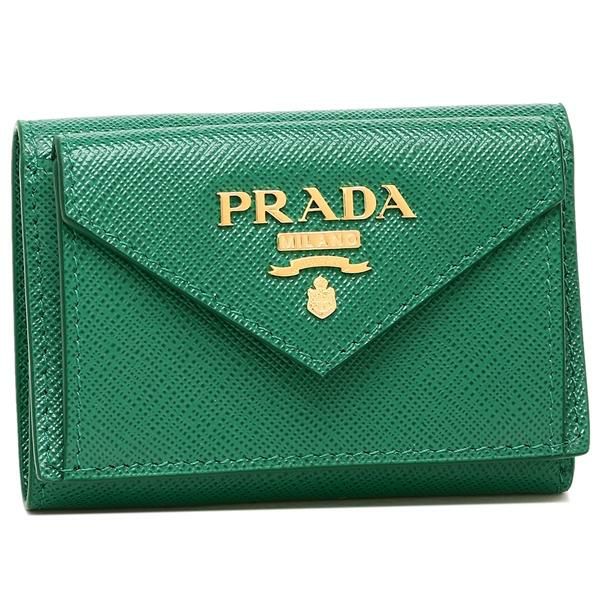 プラダ 三つ折り財布 サフィアーノ ミニ財布 レディース PRADA 1MH021