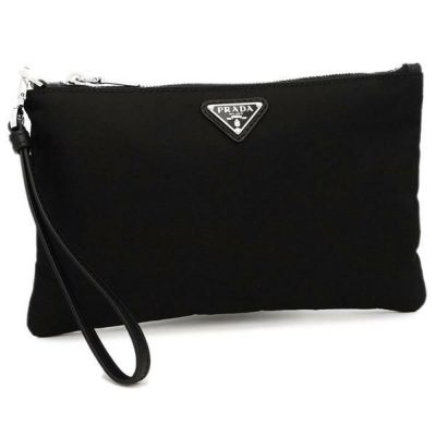 プラダ 三つ折り財布 サフィアーノ ミニ財布 トライアングルロゴ