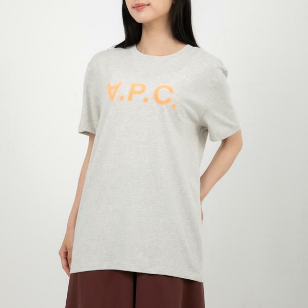アーペーセー Tシャツ 半袖カットソー トップス グレー オレンジ メンズ レディース APC H26217 COBQX ECRU CHINE ORANGE L アーペーセー Tシャツ 半袖カットソー トップス グレー オレンジ メンズ レディース APC H26217 COBQX ECRU CHINE ORANGE L