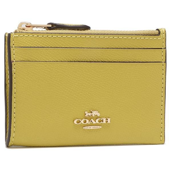 COACH コーチ コインケース 小銭入れ財布 パパイヤ オレンジ イエロー