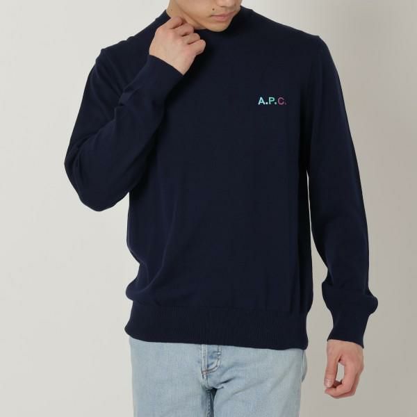 アーペーセー ニット トップス プルオーバー ネイビー メンズ APC COGDK H23191 IAK M アーペーセー ニット トップス プルオーバー ネイビー メンズ APC COGDK H23191 IAK M