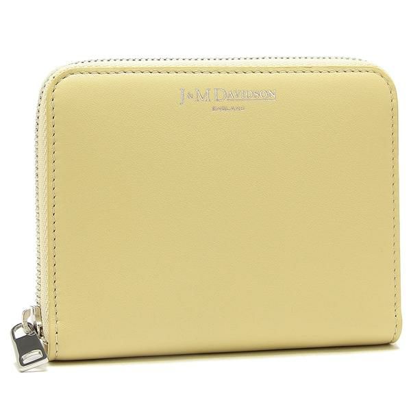 ジェイ&amp;エムデヴィッドソン 財布 二つ折り レザー 黄色 イエロー /NM J&M DAVIDSON - ジェイ&エムデヴィッドソン 財布 二つ折り レザー 黄色