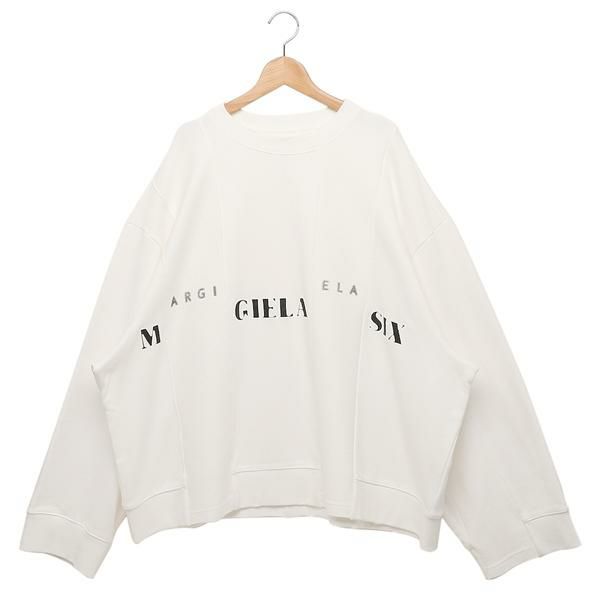 エムエムシックス メゾンマルジェラ スウェットシャツ ホワイト レディース MM6 Maison Margiela S52GU0192 S25537 101 エムエムシックス メゾンマルジェラ スウェットシャツ ホワイト レディース MM6 Maison Margiela S52GU0192 S25537 101