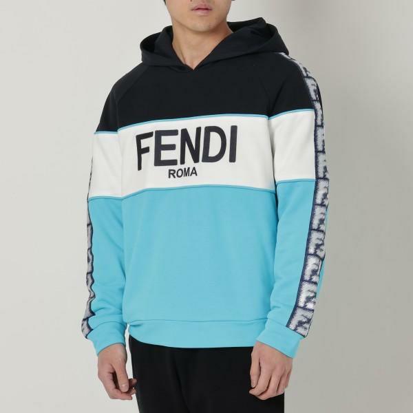 フェンディ パーカー ホワイト メンズ FENDI FAF661 AN5W F1KRV マルチカラー M フェンディ パーカー ホワイト メンズ FENDI FAF661 AN5W F1KRV マルチカラー M