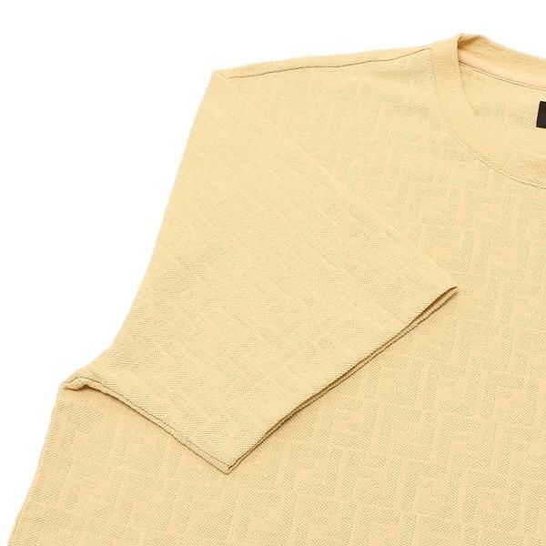 フェンディ Tシャツ トップス FFロゴ ベージュ メンズ FENDI