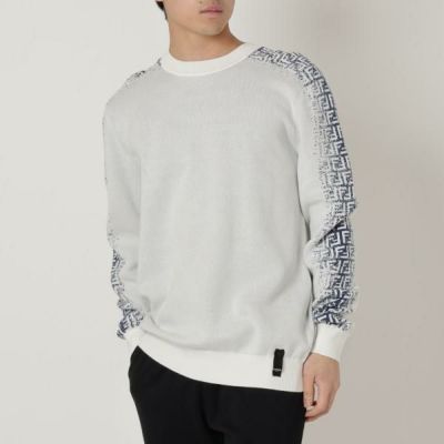 フェンディ パーカー ホワイト メンズ FENDI FAF661 AN5W F1KRV