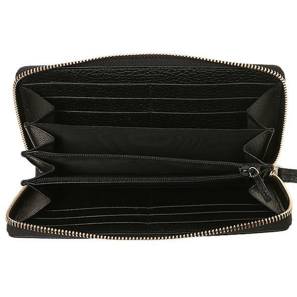 グッチ 財布 GUCCI 456117 CAO0G 1000 PETITE MARMONT レザー ジップアラウンドウォレット 長財布 NERO 詳細画像