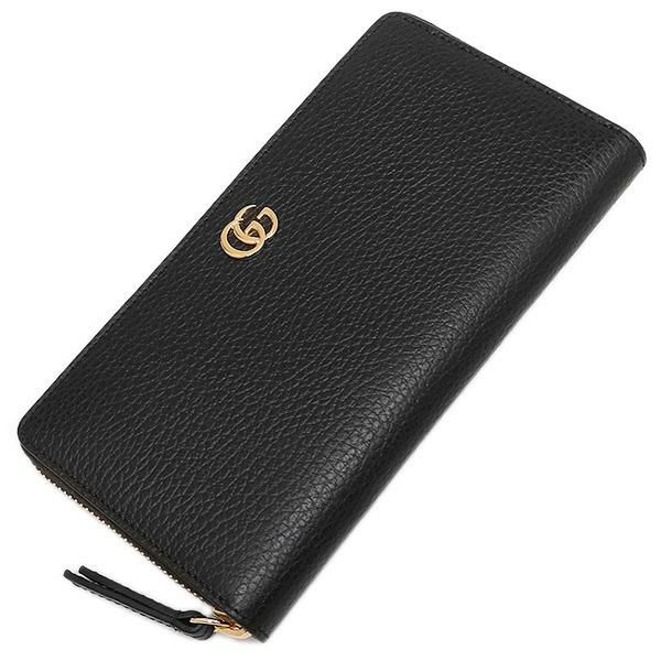 グッチ 財布 GUCCI 456117 CAO0G 1000 PETITE MARMONT レザー ジップアラウンドウォレット 長財布 NERO 詳細画像