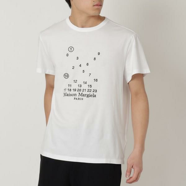 メゾンマルジェラ Tシャツ 半袖カットソー トップス ホワイト メンズ Maison Margiela S50GC0684 S22816 100