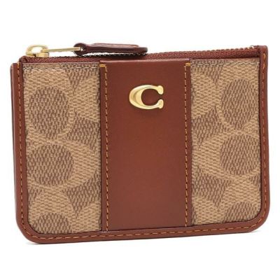 COACH FLAP CARD CASE IN SIGNATURE CANVAS CH202 IMDQC