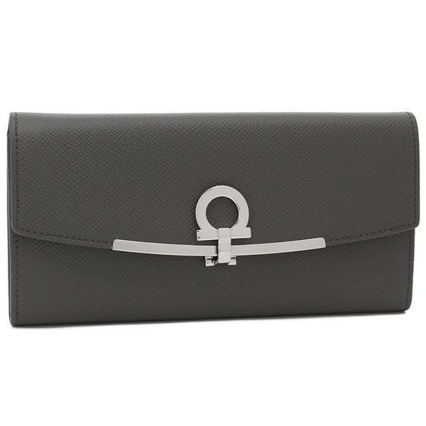 フェラガモ 長財布 ガンチーノクリップ ブラック レディース FERRAGAMO  