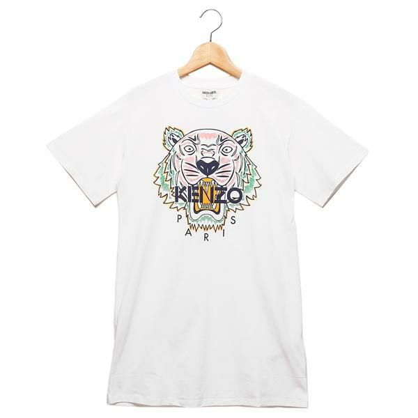 ケンゾー ワンピース Tシャツ プリントT ホワイト キッズ KENZO 10P 8A