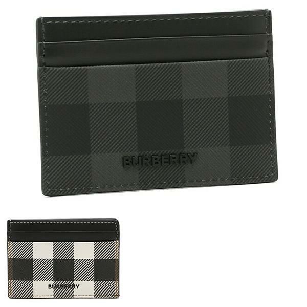 バーバリー カードケース メンズ レディース BURBERRY 8052795 8070275 (2)CHARCOAL(a1208) グレー