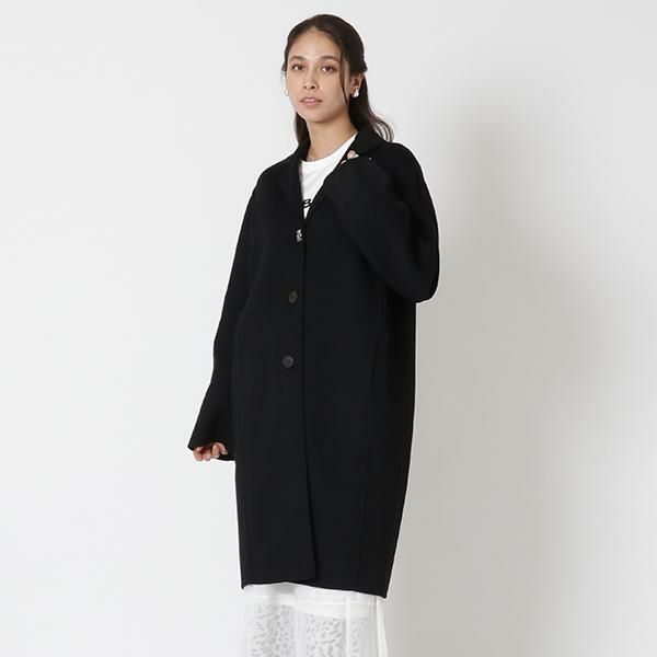 ロエベ コート アナグラム ダブルフェイス ブラック レディース LOEWE