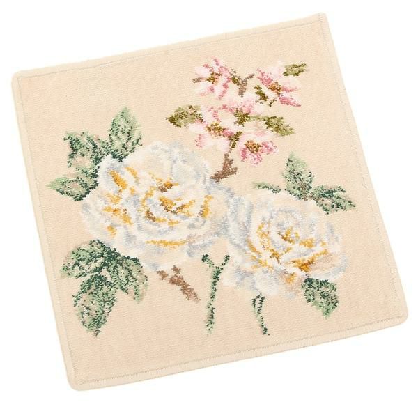 フェイラー ハンカチ FEILER VANILLA ROSE 146 ベージュ マルチ