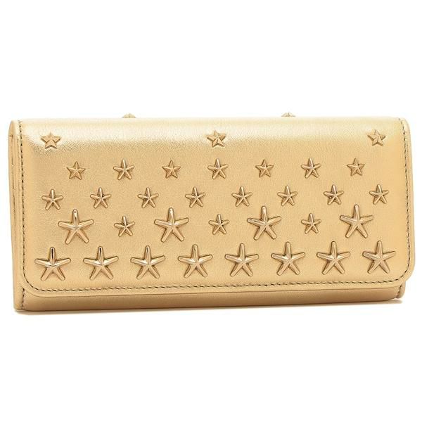 スタッズ装飾 ゴールド 長財布 JIMMY CHOO（ジミーチュウ） JIMMY CHOO NINO UUR 長財布 ニノ