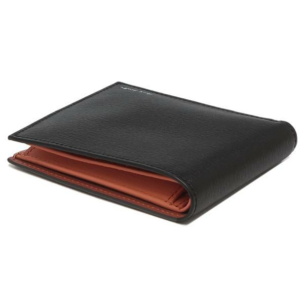 ポールスミス 2つ折り財布 茶×インナーマルチストライプ 新品 本革 レザー ポールスミス Paul Smith 二つ折り財布 マルチストライプ