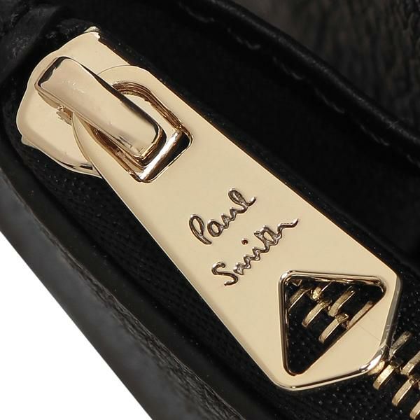 ポールスミス 長財布（かぶせ蓋） マルチストライプ ブラック マルチ