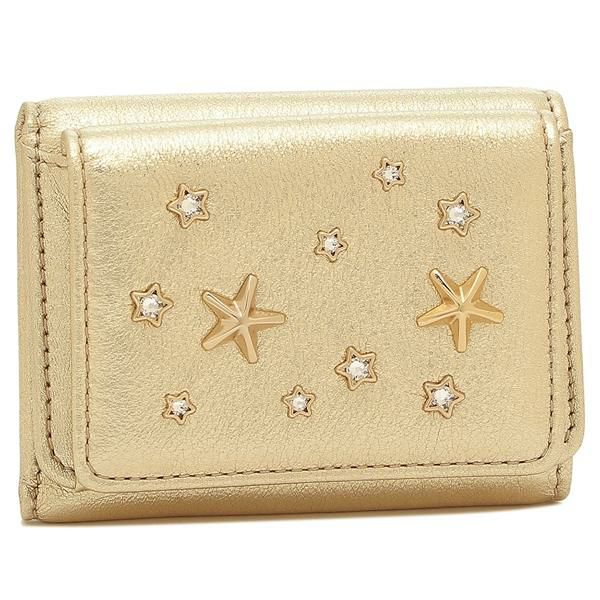 ジミーチュウ 三つ折り財布 ネモ ミニ財布 ゴールド レディース JIMMY CHOO NEMOAUR AUR LIGGOLLIGGOL ジミーチュウ 三つ折り財布 ネモ ミニ財布 ゴールド レディース JIMMY CHOO NEMOAUR AUR LIGGOLLIGGOL