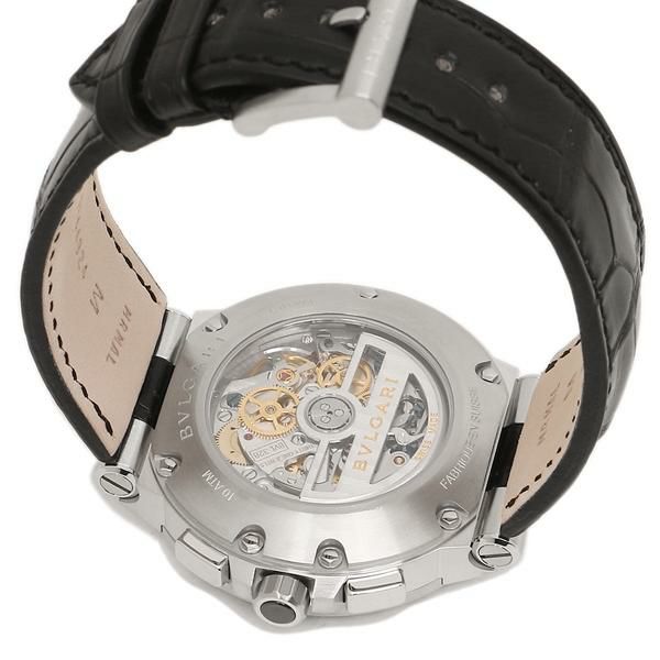 BVLGARI 腕時計 メンズ ブルガリ DG41BSLDCHTA ブラック シルバー 詳細画像